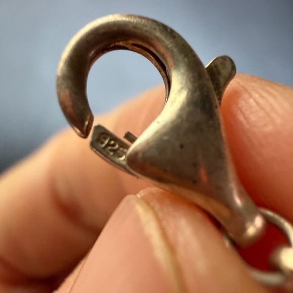 Vintage 925 Sterling Silver Multi-Colored Jade Link Bracelet - Picture 3 of 10